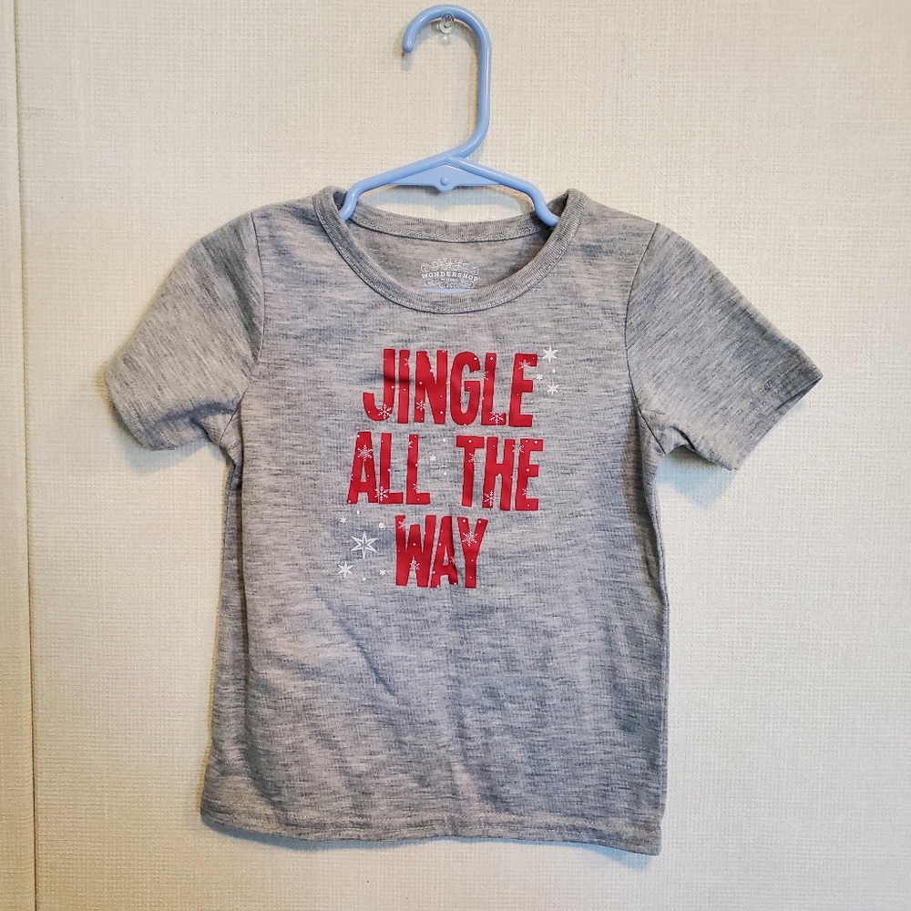 Toddler‎ Christmas "Jingle All the Way" pajama shirt. Size 2T.